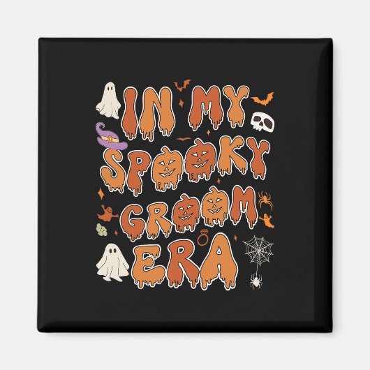 In mijn spookachtige bruidegom tijdperk Halloween Magneet (Voorkant)