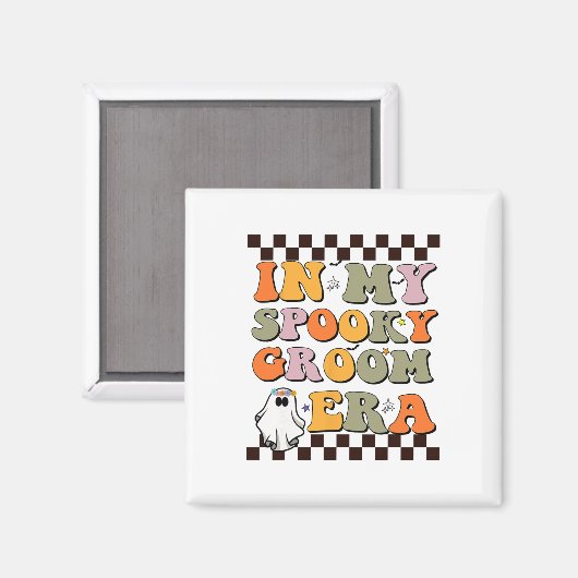 In mijn spookachtige bruidegom tijdperk Halloween  Magneet (Voorkant / Achterkant)