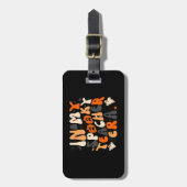 In mijn spookachtige leraar tijdperk Halloween Bagagelabel (Voorkant verticaal)