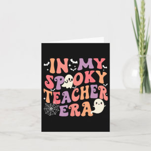 In mijn spookachtige leraar tijdperk spook Hallowe Kaart