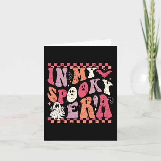 In mijn spookachtige tijdperk Groovy Hippie Hallow Kaart (Voorkant)