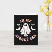 In Mijn Spookachtige Tijdperk Retro Groovy Lieve G Kaart (Gele Bloem)