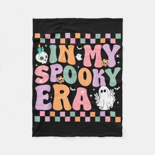 In mijn spookachtige tijdperk Schattigee geest Hal Fleece Deken (Voorkant)
