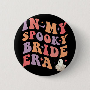 In Mijn Spookbruid Tijdperk Halloween Bruiloft Bru Ronde Button 5,7 Cm