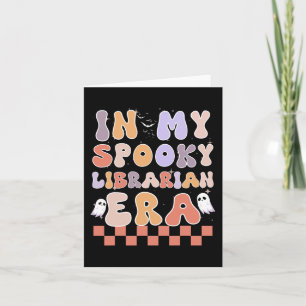 In mijn spooky bibliothecaris tijdperk Ghost Hallo Kaart