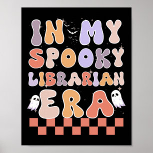 In mijn spooky bibliothecaris tijdperk Ghost Hallo Poster