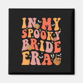 In mijn spooky bruid tijdperk groovy halloween bru magneet (Voorkant)