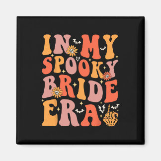 In mijn spooky bruid tijdperk groovy halloween bru magneet