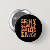 In mijn spooky bruid tijdperk groovy halloween bru ronde button 5,7 cm (Voorkant /achterkant)