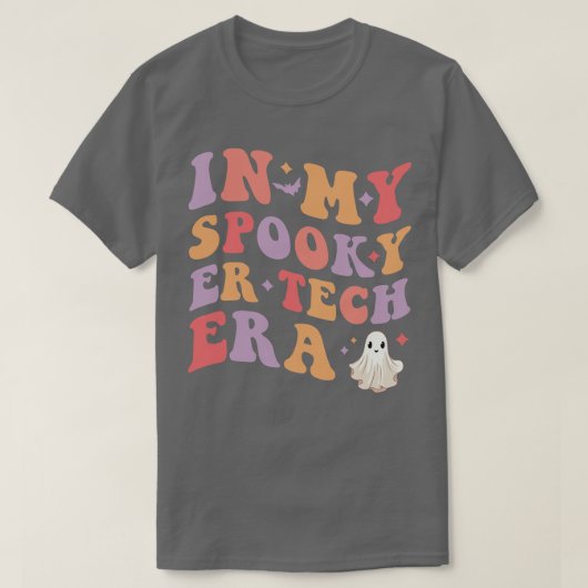 In mijn spooky ER tech tijdperk Halloween Emergenc T-shirt (Design voorkant)