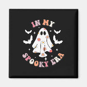 In Mijn Spooky Era Retro Groovy Schattigee Ghost S Magneet (Voorkant)
