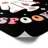 In Mijn Spooky Era Retro Groovy Schattigee Ghost S Poster (Hoek)