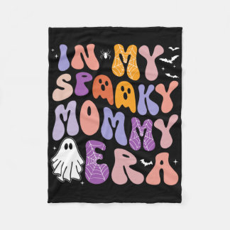 In Mijn Spooky Mama Era Groovy Spooky Halloween Co Fleece Deken