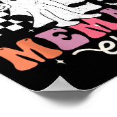 In Mijn Spooky Memaw Era Halloween Groovy Witchy S Poster (Hoek)