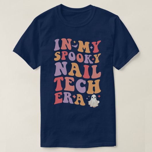 In Mijn Spooky Nail Tech tijdperk Halloween Grappi T-shirt (Design voorkant)