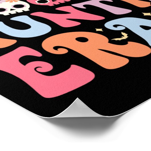 In Mijn Spooky Tante Era Halloween Groovy Witchy S Poster (Hoek)