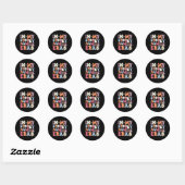 In Mijn Spooky Tante Era Halloween Groovy Witchy S Ronde Sticker (Vel)