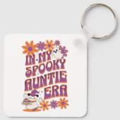 In Mijn Spooky Tante Era Retro Halloween Sleutelhanger (Achterkant)