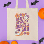 In Mijn Spooky Tante Era Retro Halloween Tote Bag