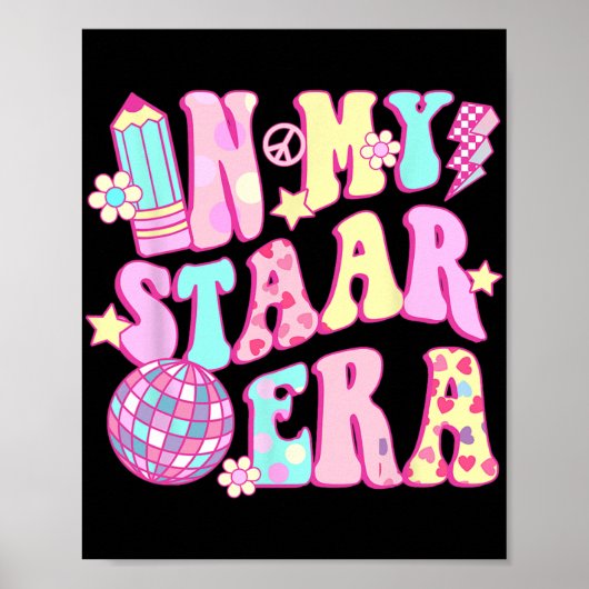 In mijn sterrentijd discodocent Student Test Day Poster (Voorkant)