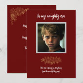 In mijn stoute tijdperk Kerstmis Kaart (Voorkant / Achterkant)