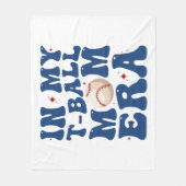 In mijn T-Ball Moeder Era T-shirt-Ball Moeder Moed Fleece Deken (Voorkant)