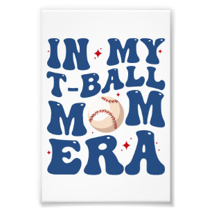 In Mijn T-Ball Moeder Tijdperk T-Shirt Moeder Moed Foto Afdruk
