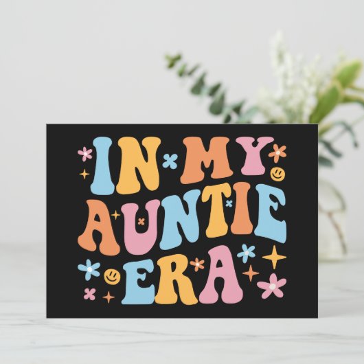 In mijn tante-tijdperk I Aankondiging (Staand voorkant)