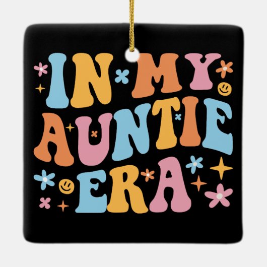 In mijn tante tijdperk keramisch ornament (Achterkant)