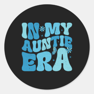 In mijn tante tijdperk kopen Moederdag geschenken  Ronde Sticker