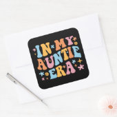 In mijn tante tijdperk vierkante sticker (Envelop)