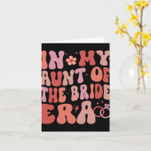 In mijn tante van de bruid tijdperk groovy trouwda kaart (Gele Bloem)