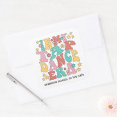 In mijn tapdanstijdperk vierkante sticker (Envelop)