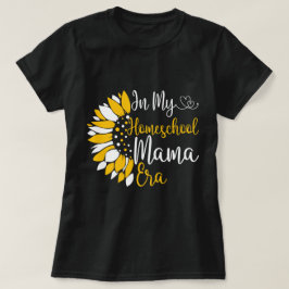 In mijn thuisschool mama tijdperk grappig mam lesg t-shirt