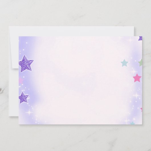 In Mijn Tiener Era Paarse Disco Verjaardagsfoto Kaart (Achterkant)