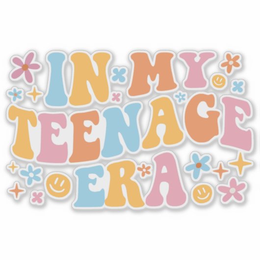 In mijn tienertijd ben ik sticker (Voorkant)