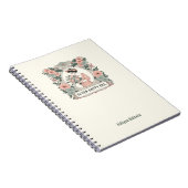 In mijn tijd bloemenkleurig esthetisch Notitieboe Notitieboek (Rechterzijde)