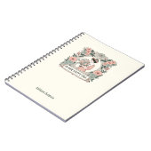 In mijn tijd bloemenkleurig esthetisch Notitieboe Notitieboek (Linkerzijde)