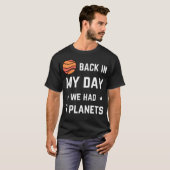 In mijn tijd hadden we negen planeten t-shirt (Voorkant volledig)