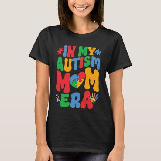 In mijn tijd van autisme moeder, vrouwen autisme a t-shirt (Voorkant)