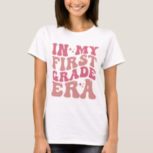 In mijn tijd van de eerste klas, terug naar school t-shirt