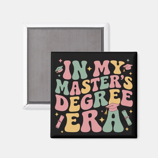 in mijn tijd van de masterdiploma-opleiding Afstud Magneet (Voorkant / Achterkant)