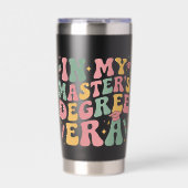 in mijn tijd van de masterdiploma's Afstuderen Mas Geïsoleerde Drinkbeker (Voorkant)