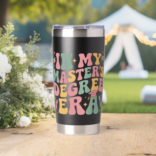 in mijn tijd van de masterdiploma's Afstuderen Mas Geïsoleerde Drinkbeker (Bruiloft (Gedraaid) )
