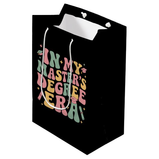 in mijn tijd van de masterdiploma's Afstuderen Mas Medium Cadeauzakje (Voorkant Gekanteld)