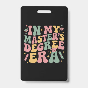 in mijn tijd van mijn masterdiploma afstuderen mas badge