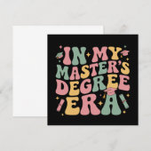 in mijn tijd van mijn masterdiploma afstuderen mas kaart (Voorkant / Achterkant)