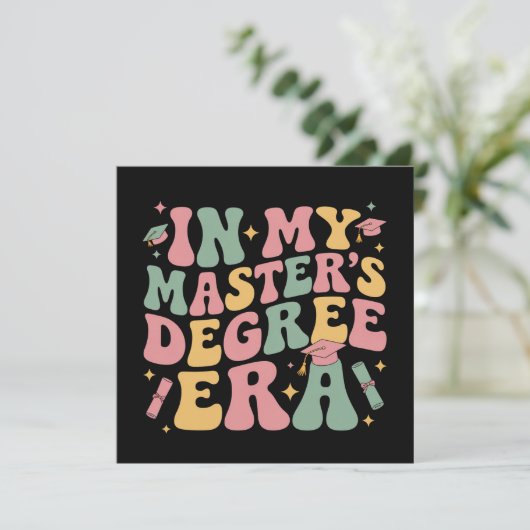 in mijn tijd van mijn masterdiploma afstuderen mas kaart (Staand voorkant)