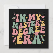 in mijn tijd van mijn masterdiploma afstuderen mas kaart (Voorkant)
