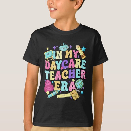 In Mijn Tijdperk Als Kinderdagverblijf Docent Kind T-shirt (Voorkant)